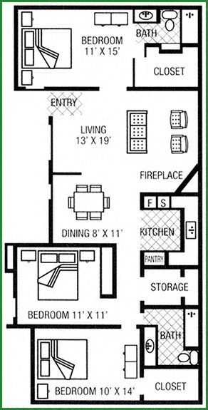 Three Bedroom